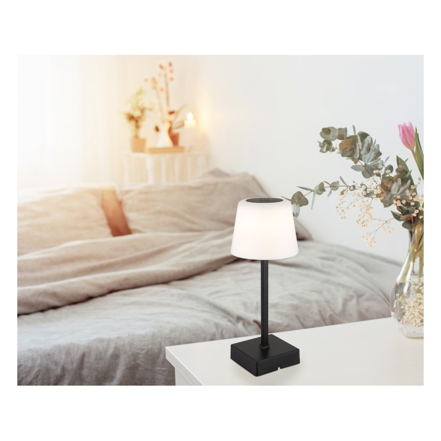 Globo - LED himmennettävä kosketuspöytävalaisin LED/2W/5V 3000/4500/6500K 800 mAh musta