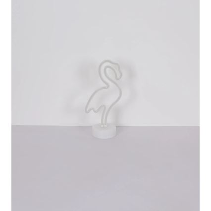 Globo - LED-neonpöytäkoriste LED/2W/3xAA flamingo