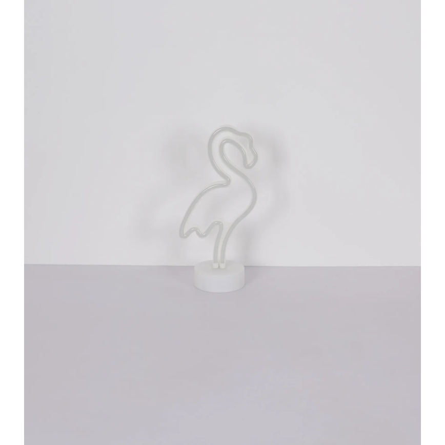 Globo - LED-neonpöytäkoriste LED/2W/3xAA flamingo