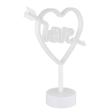 Globo - LED-neonpöytäkoriste LED/2W/3xAA sydän