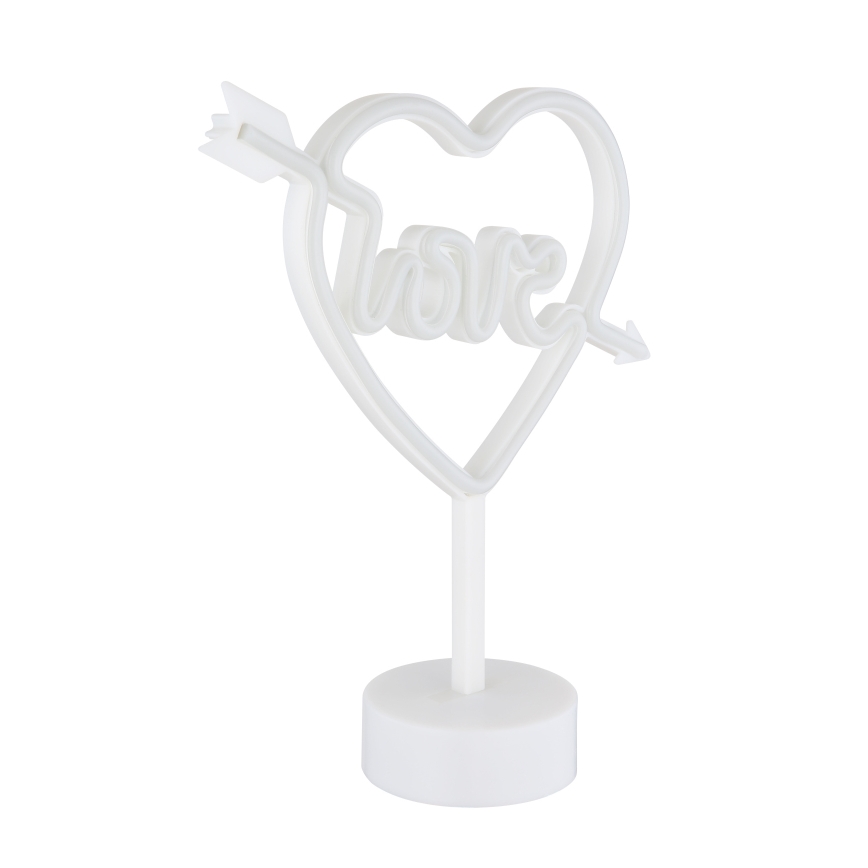 Globo - LED-neonpöytäkoriste LED/2W/3xAA sydän