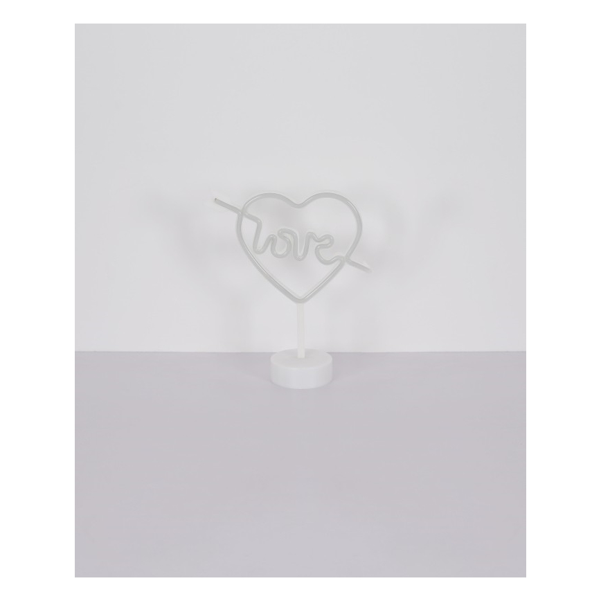 Globo - LED-neonpöytäkoriste LED/2W/3xAA sydän