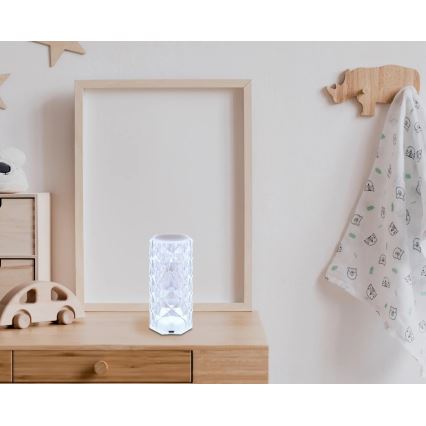 Globo - LED RGB ladattava kosketuspöytävalaisin LED/0,6W/3,7V 500mAh