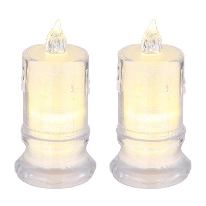 Globo - SETTI 2x LED Kynttilä LED/0,25W/3xLR1130