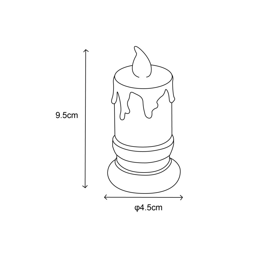 Globo - SETTI 2x LED Kynttilä LED/0,25W/3xLR1130