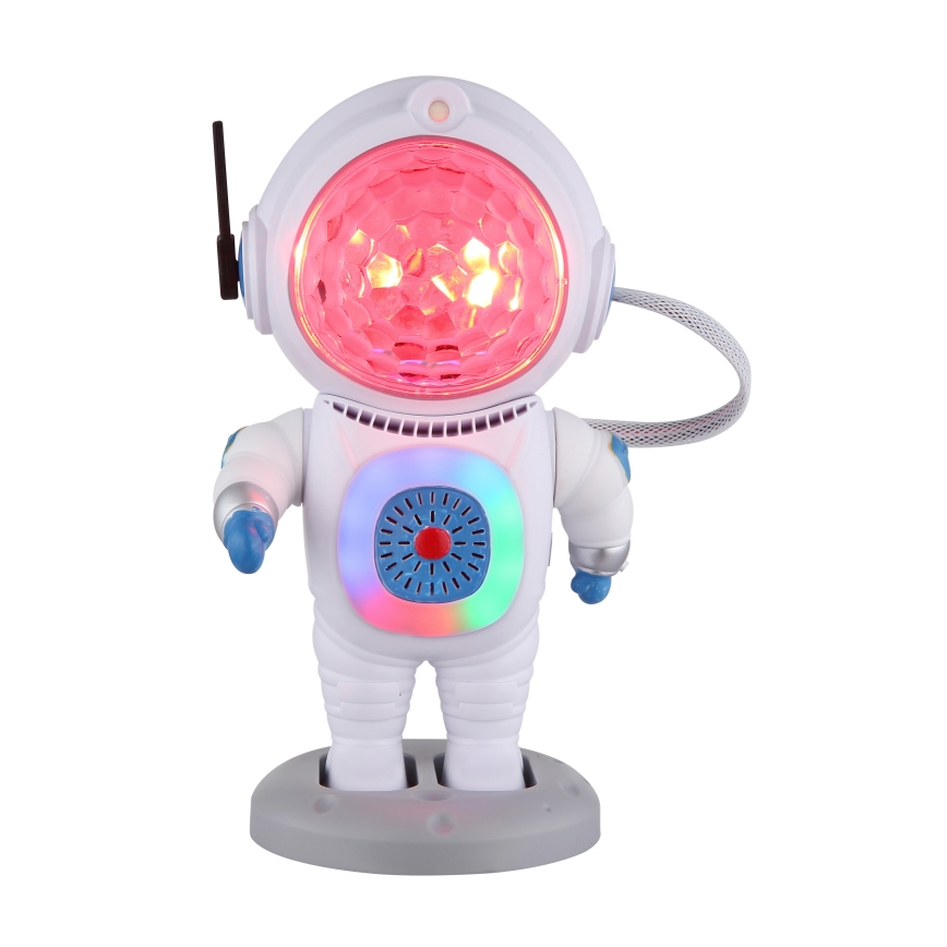 Globo - LED RGB Pöytävalaisin LED/6W/5V astronautti valkoinen