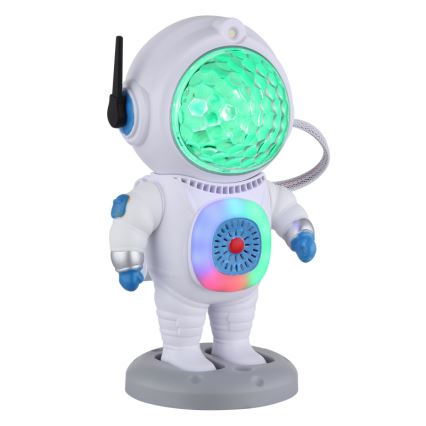 Globo - LED RGB Pöytävalaisin LED/6W/5V astronautti valkoinen