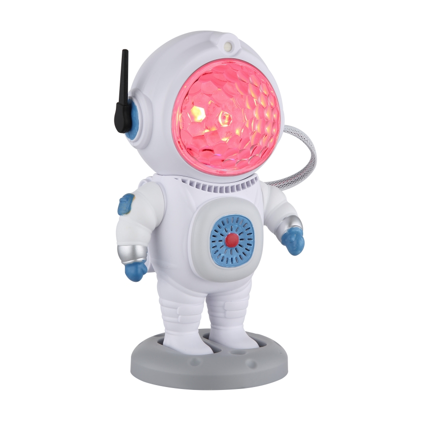 Globo - LED RGB Pöytävalaisin LED/6W/5V astronautti valkoinen