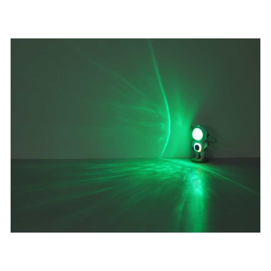 Globo - LED RGB Pöytävalaisin LED/6W/5V astronautti valkoinen