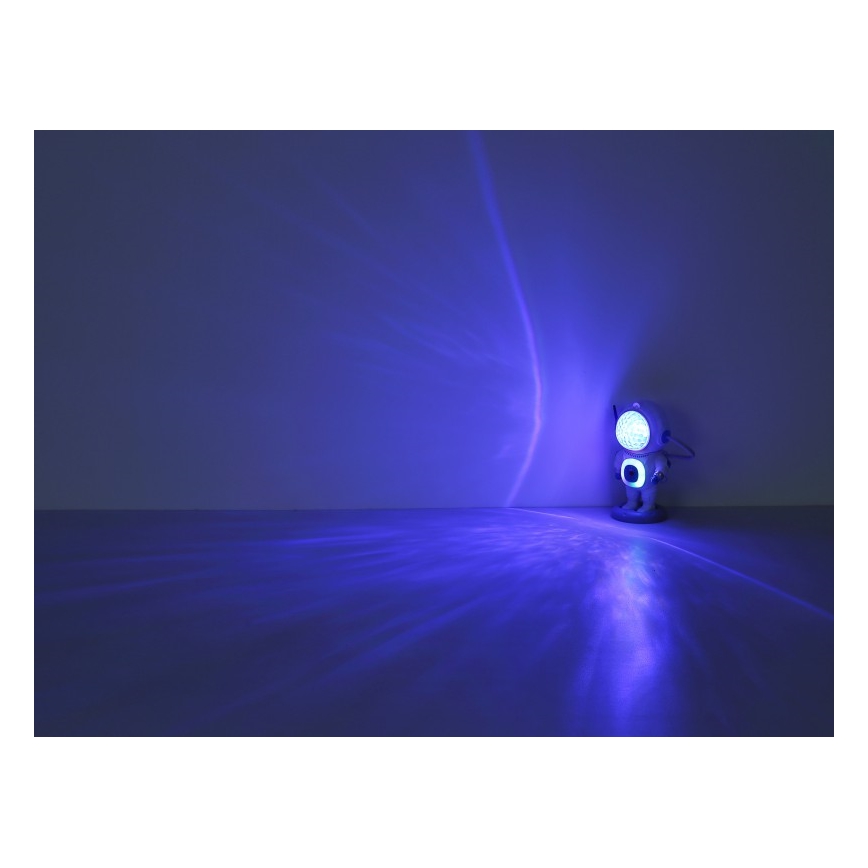 Globo - LED RGB Pöytävalaisin LED/6W/5V astronautti valkoinen