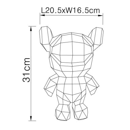 Globo - LED-pöytäkoriste lahjapakkauksessa LED/0,03W/5V USB avaruusnalle