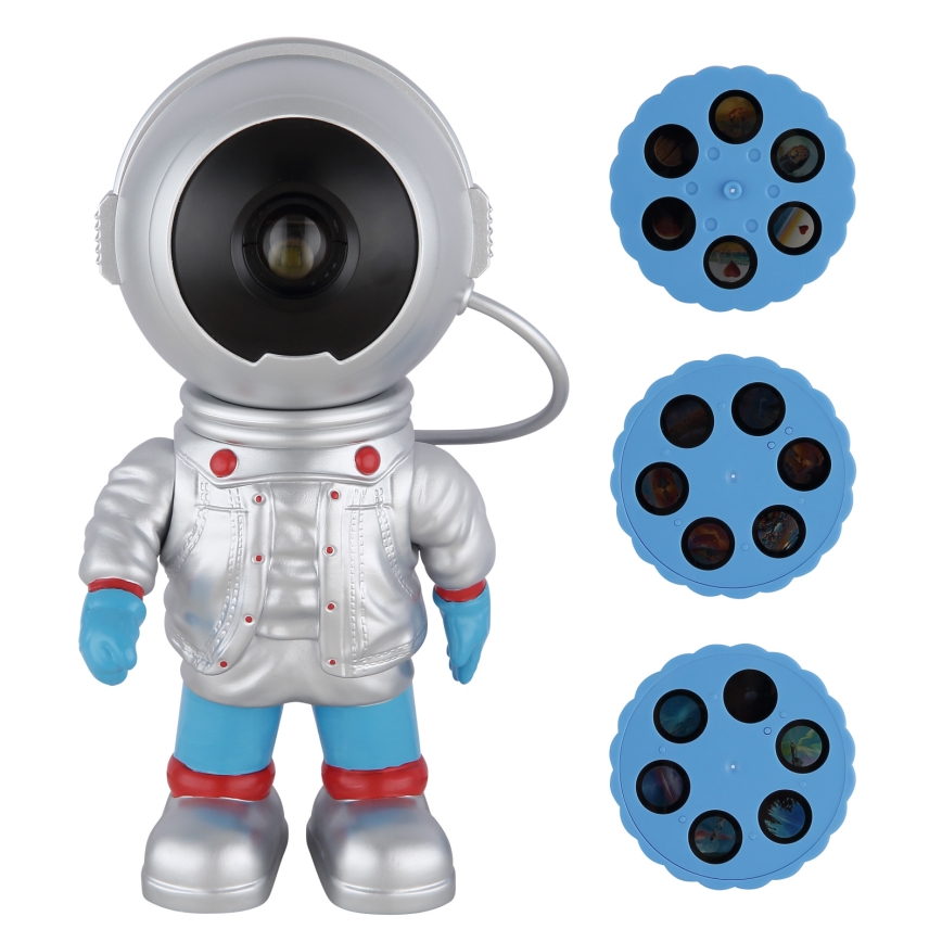 Globo - himmennettävä LED-projektori LED/3W/5V astronautti
