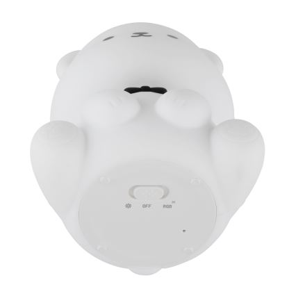 Globo - LED RGBW himmennettävä ladattava lasten yövalo LED/1W/5V 1200 mAh nalle