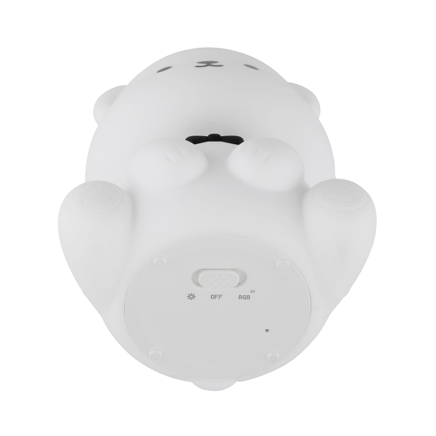 Globo - LED RGBW himmennettävä ladattava lasten yövalo LED/1W/5V 1200 mAh nalle