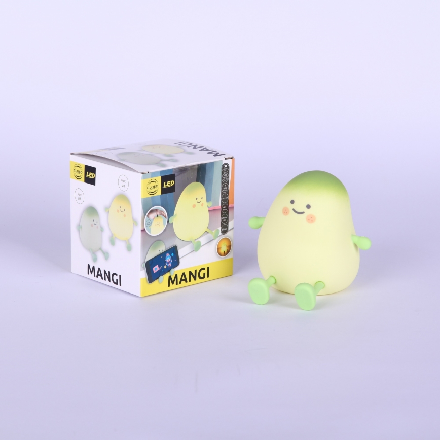 Globo - LED RGBW ladattava himmennettävä lasten yövalo LED/2W/5V 1200 mAh mango
