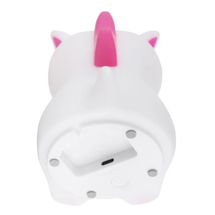 Globo - LED RGBW himmennettävä ladattava lasten yövalo LED/1,5W/5V 1200 mAh yksisarvinen