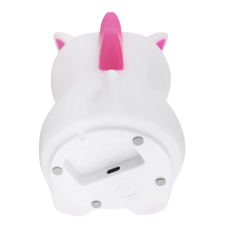 Globo - LED RGBW himmennettävä ladattava lasten yövalo LED/1,5W/5V 1200 mAh yksisarvinen