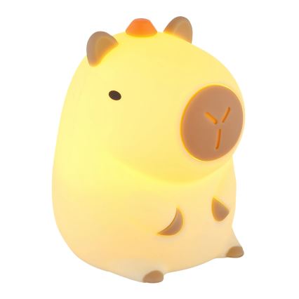 Globo - LED RGBW himmennettävä ladattava lasten yövalo LED/1,5W/5V 1200 mAh kapybara