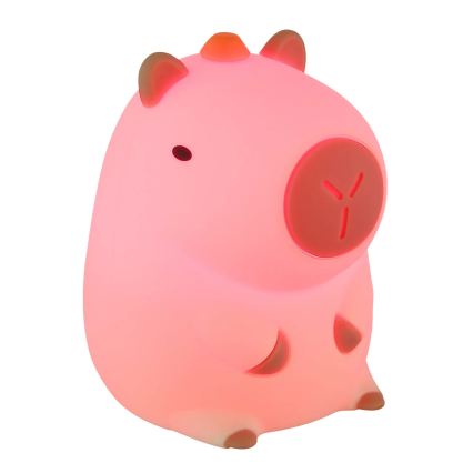 Globo - LED RGBW himmennettävä ladattava lasten yövalo LED/1,5W/5V 1200 mAh kapybara
