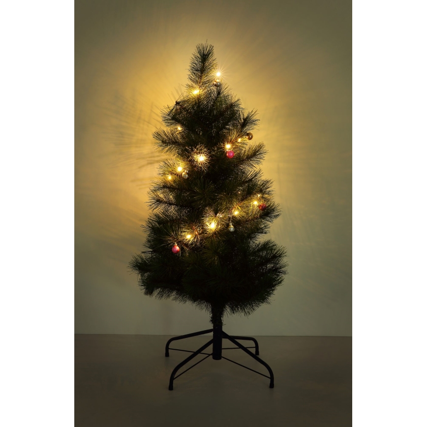 Globo - LED-jouluketju 20xLED/2xAA 2,2m lämpimänvalkoinen