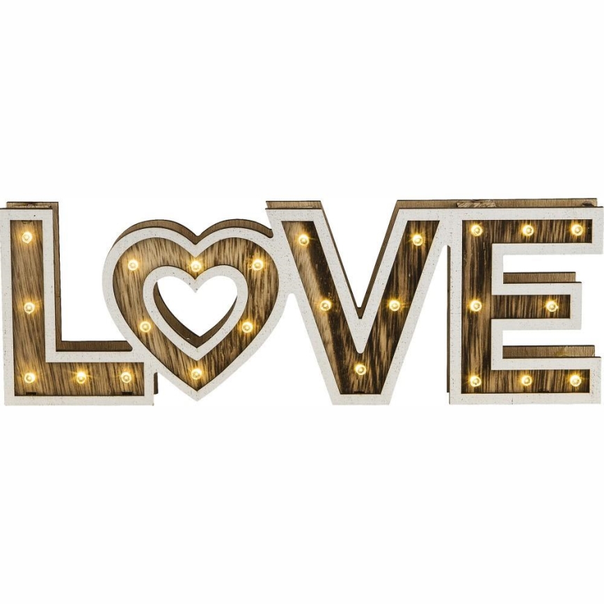 Globo - LED-pöytävalaisin 24xLED/0,06W/3xAA poppeli