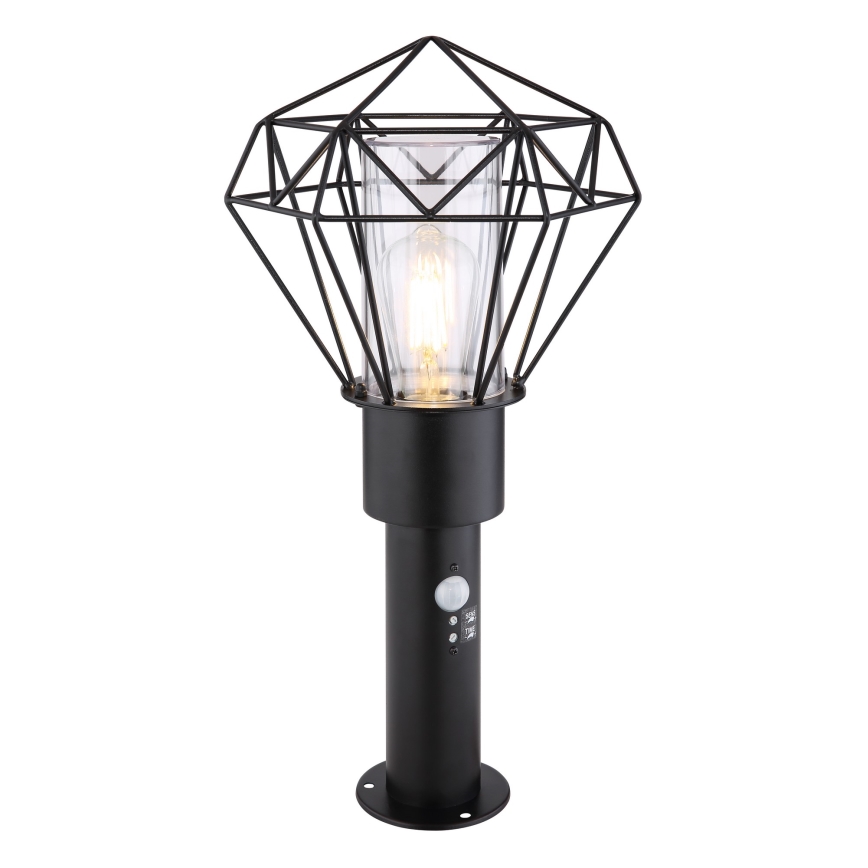 Globo - Ulkovalaisin anturilla 1xE27/15W/230V IP44