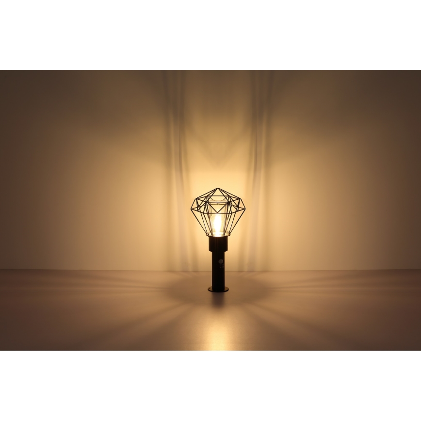 Globo - Ulkovalaisin anturilla 1xE27/15W/230V IP44