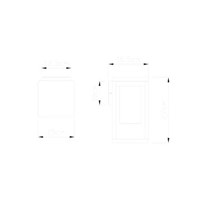 Globo - Ulkoseinävalaisin 1xE27/40W/230V IP44