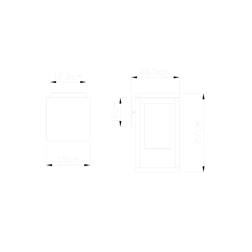Globo - Ulkoseinävalaisin 1xE27/40W/230V IP44