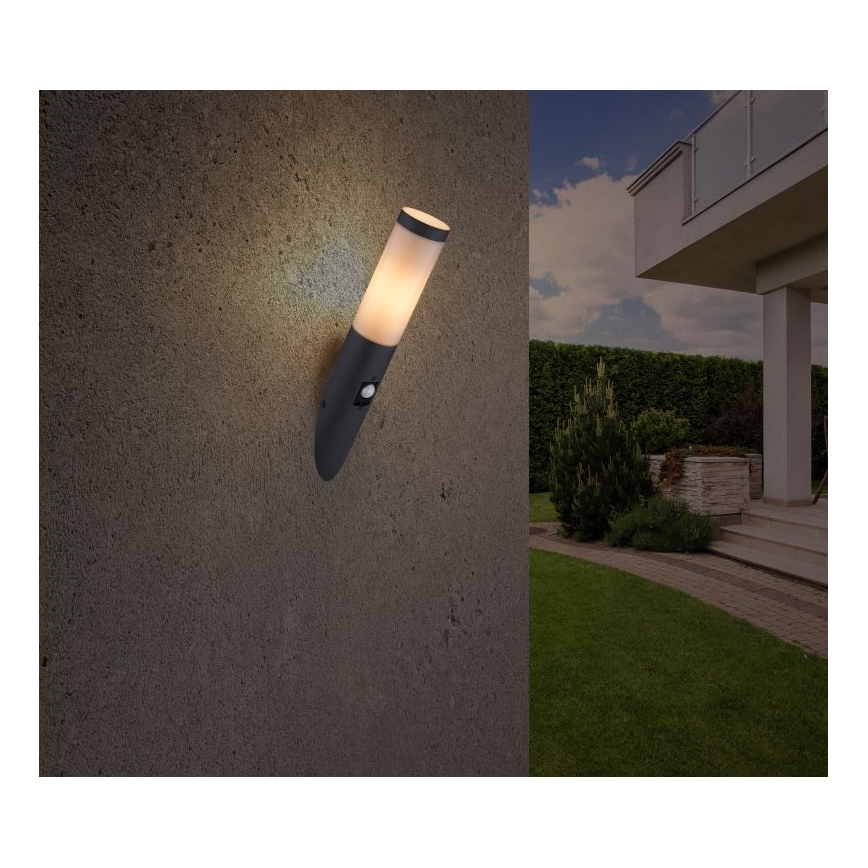 Globo - Ulkovalo anturilla 1xE27/15W/230V IP44