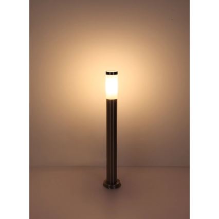 Globo - Ulkovalaisin 1xE27/23W/230V IP44 80 cm kiiltävä kromi