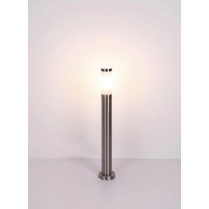 Globo - Ulkovalaisin 1xE27/23W/230V IP44 80 cm kiiltävä kromi