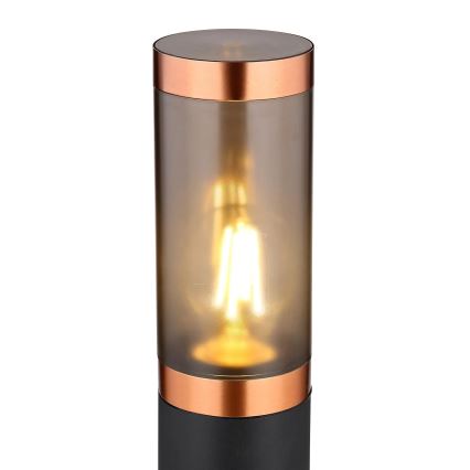 Globo - Ulkovalaisin 1xE27/23W/230V IP44 80 cm musta/kupari