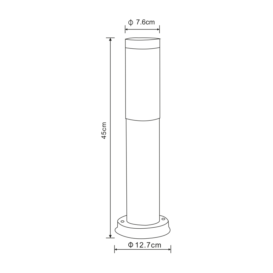 Globo - Ulkovalaisin 1xE27/23W/230V 45 cm IP44