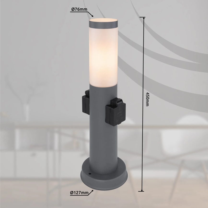 Globo 3158AK - Ulkovalo 2 pistoketta BOSTON 1xE27/23W/230V IP44