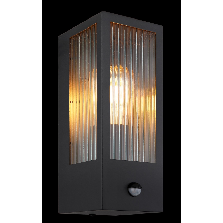 Globo seinävalaisin anturilla 1xE27/60W/230V IP44