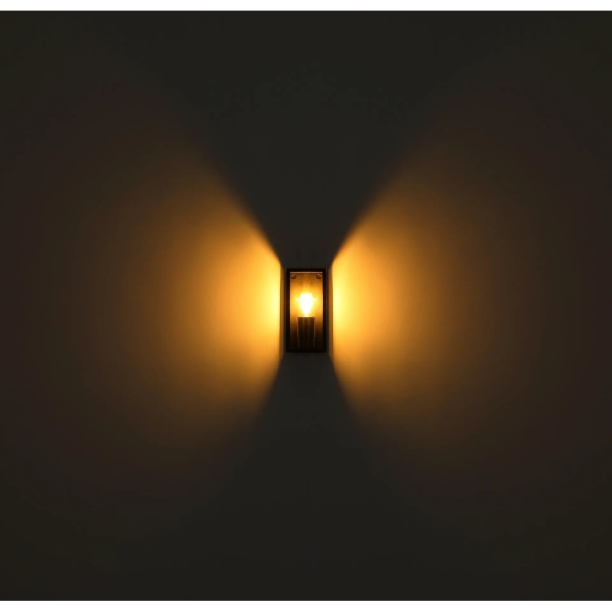 Globo - Ulkoseinävalaisin 1xE27/60W/230V IP44 musta