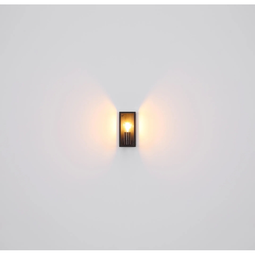 Globo - Ulkoseinävalaisin 1xE27/60W/230V IP44 musta