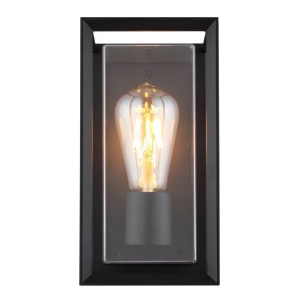 Globo - Ulkoseinävalaisin 1xE27/60W/230V IP44 musta