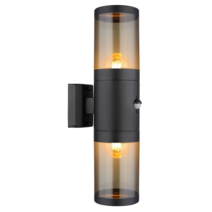 Globo seinävalaisin anturilla 2xE27/40W/230V IP44