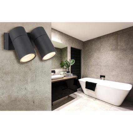 Globo - Seinäkohdevalo 2xGU10/35W/230V