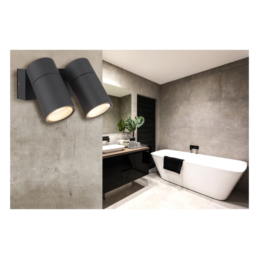 Globo - Seinäkohdevalo 2xGU10/35W/230V