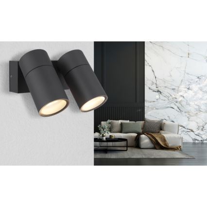 Globo - Seinäkohdevalo 2xGU10/35W/230V