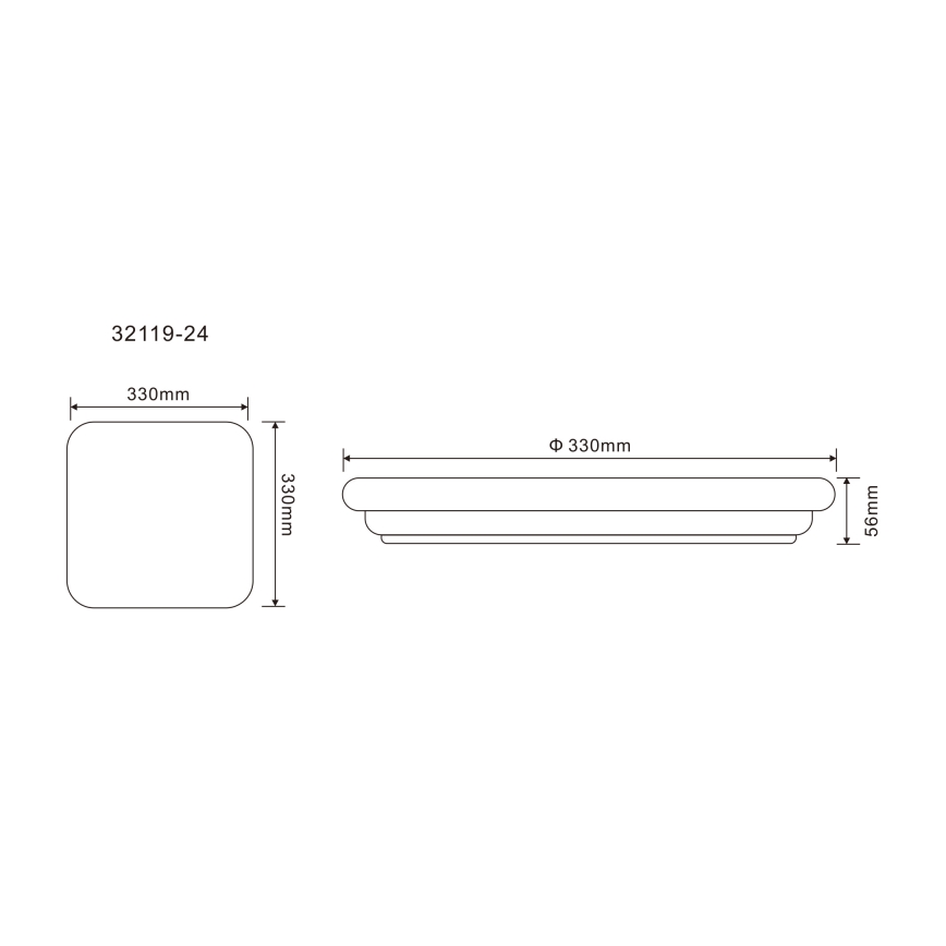 Globo - LED-ulkokattovalaisin LED/24W/230V IP54