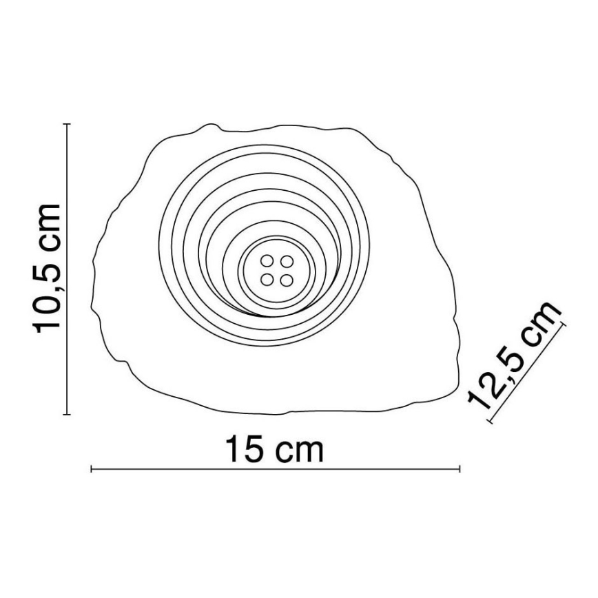 Globo - LED koristeva aurinkovalaisin 4xLED/0,06W/1,2V IP44 200 mAh