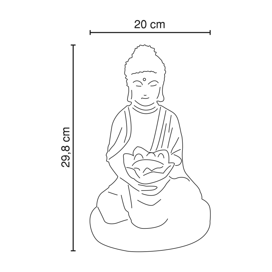 GLOBO - LED aurinkokäyttöinen valaisin LED/0,06W IP44 600 mAh