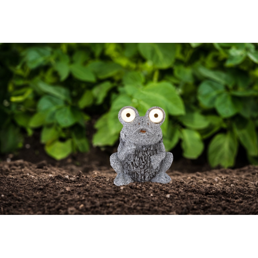 Globo - LED aurinkokennovalo SOLAR 2xLED/0,06W/3V IP44 sammakko