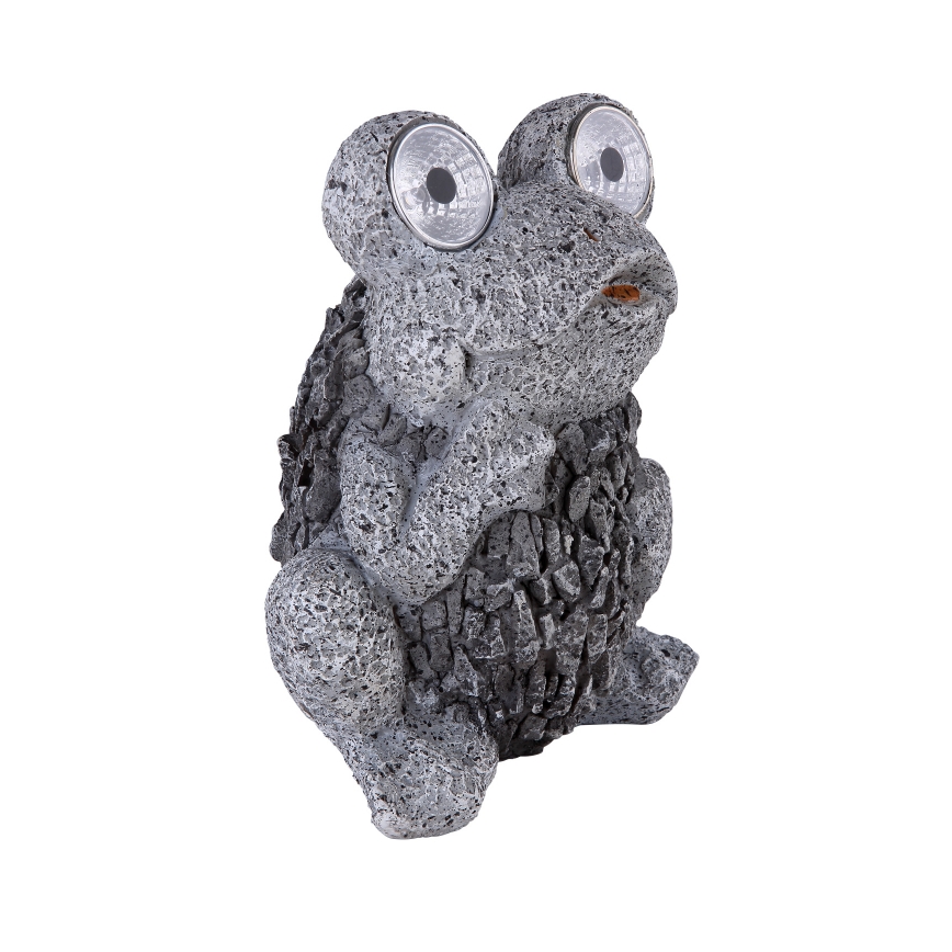 Globo - LED aurinkokennovalo SOLAR 2xLED/0,06W/3V IP44 sammakko