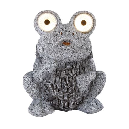 Globo - LED aurinkokennovalo SOLAR 2xLED/0,06W/3V IP44 sammakko