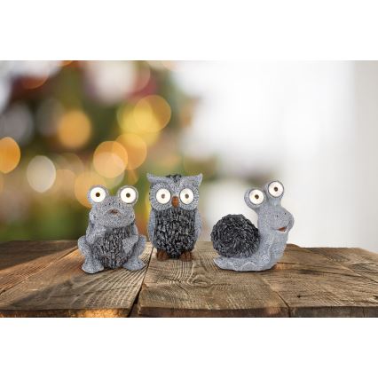 Globo - LED aurinkokennovalo 2xLED/0,06W/3V IP44 pöllö